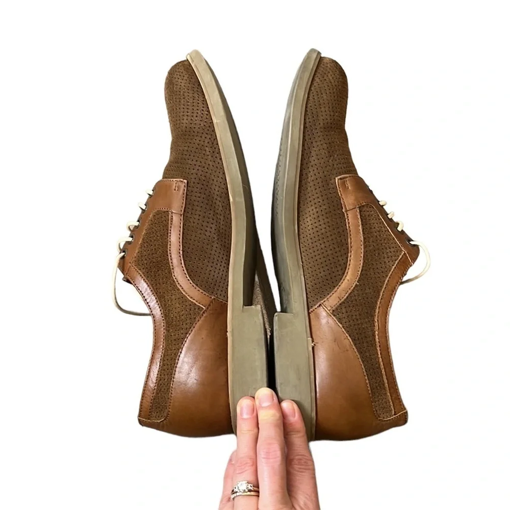 Johnston & Murphy Perforated Suede Oxford. Men’s shoes. Sz10.5. EUC.